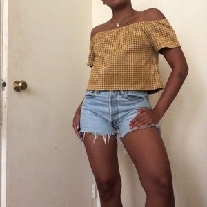 Zara Off-the-shoulder Top